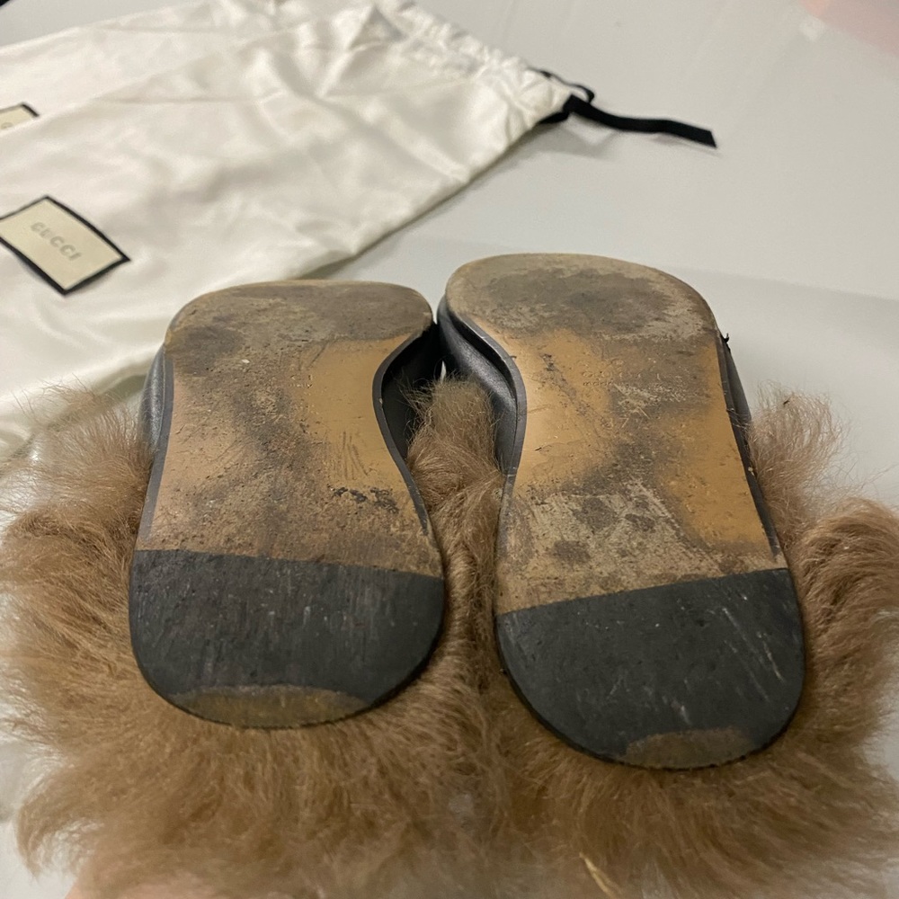 Gucci Princetown Leather Fur Tiger Loafer w/ Receipt Dustbag - Picture 9 of 13